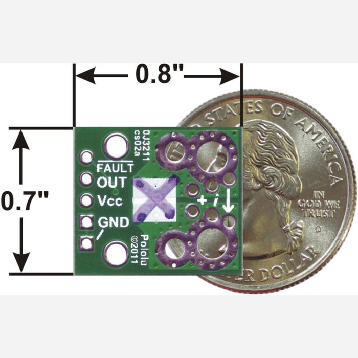 ACS711LC Current Sensor Carrier -12.5A to +12.5A