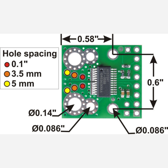 ACS709 Current Sensor Carrier -75A to +75A