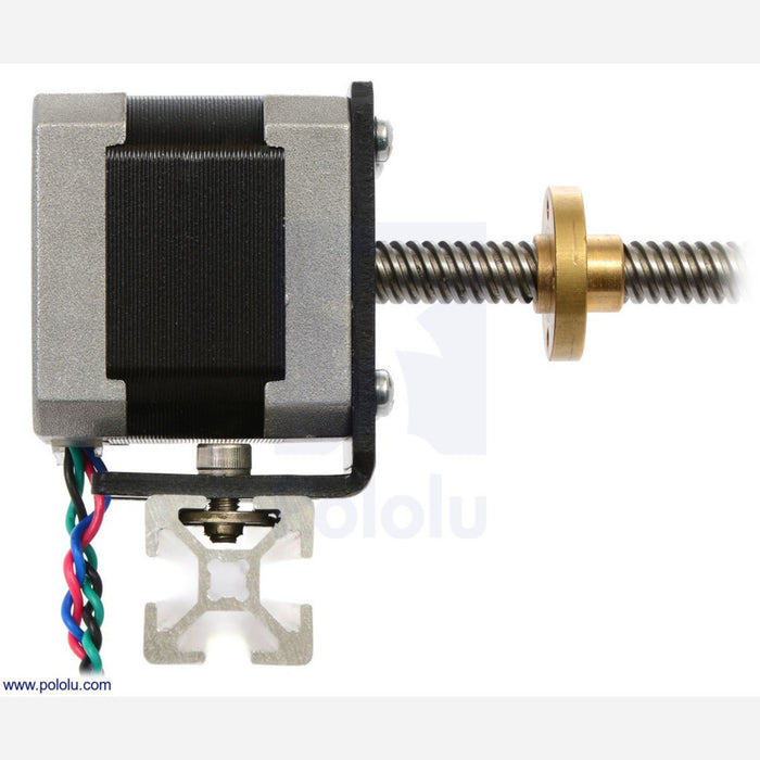 Stepper Motor with 28cm Lead Screw: Bipolar, 200 Steps/Rev, 42x38mm, 2.8V, 1.7 A/Phase