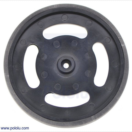 2-5/8" plastic Black wheel Futaba servo hub