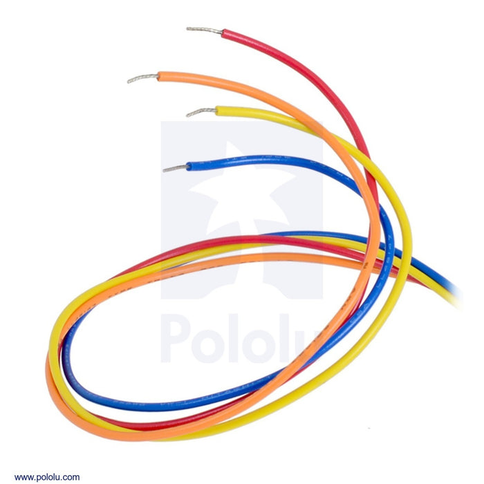 Sanyo Pancake Stepper Motor with Encoder: Bipolar, 200 Steps/Rev, 42x24.5mm, 3.5V, 1 A/Phase, 4000 CPR