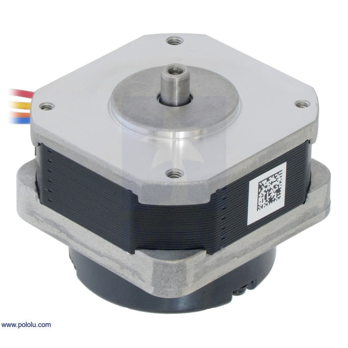 Sanyo Pancake Stepper Motor with Encoder: Bipolar, 200 Steps/Rev, 42x31.5mm, 5.4V, 1 A/Phase, 4000 CPR