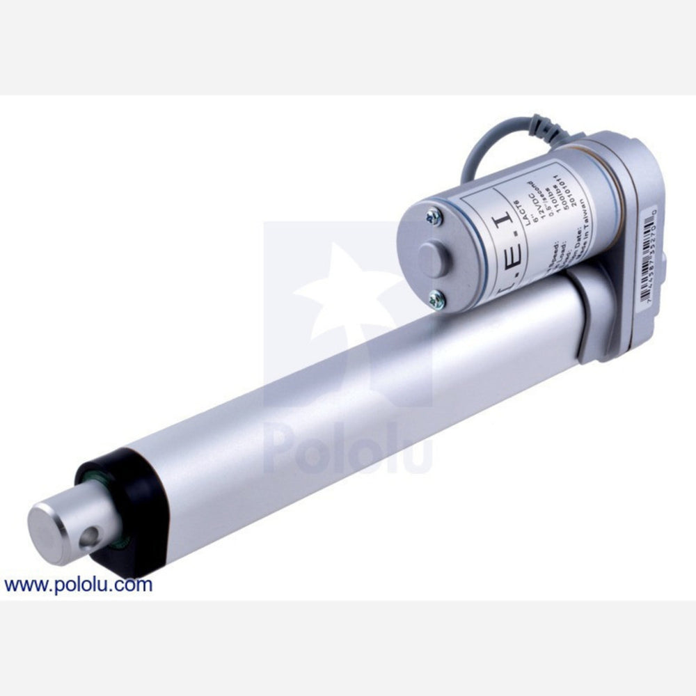 Concentric LACT6-12V-20 Linear Actuator: 6" Stroke, 12V, 0.5"/s