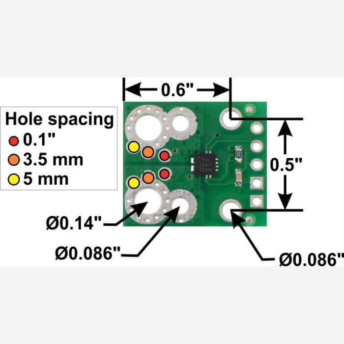 ACS711EX Current Sensor Carrier -31A to +31A