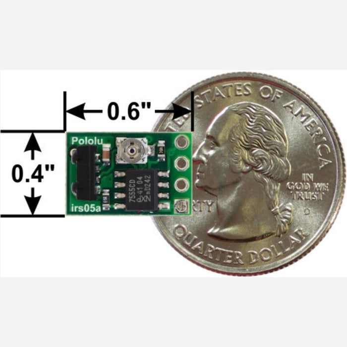 Pololu 38 kHz IR Proximity Sensor, Fixed Gain, High Brightness (irs05a)