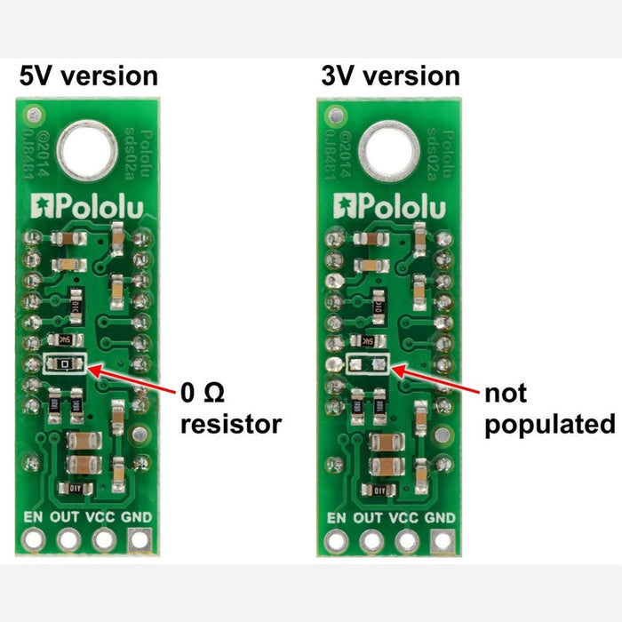 Pololu Carrier with Sharp GP2Y0A60SZLF Analog Distance Sensor 10-150cm, 5V