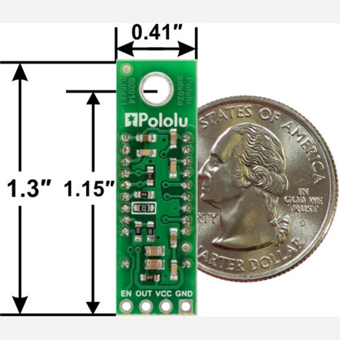 Pololu Carrier for Sharp GP2Y0A60SZLF Analog Distance Sensor, 3V