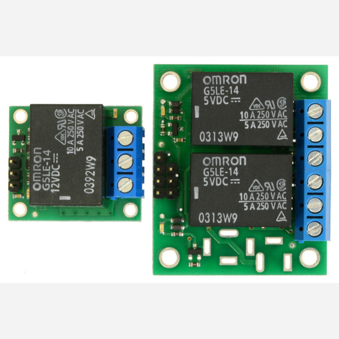 Pololu Basic 2-Channel SPDT Relay Carrier for "Sugar Cube" Relays