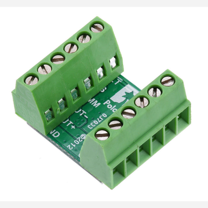 Screw Terminal Block: 6-Pin, 0.1" Pitch, Side Entry