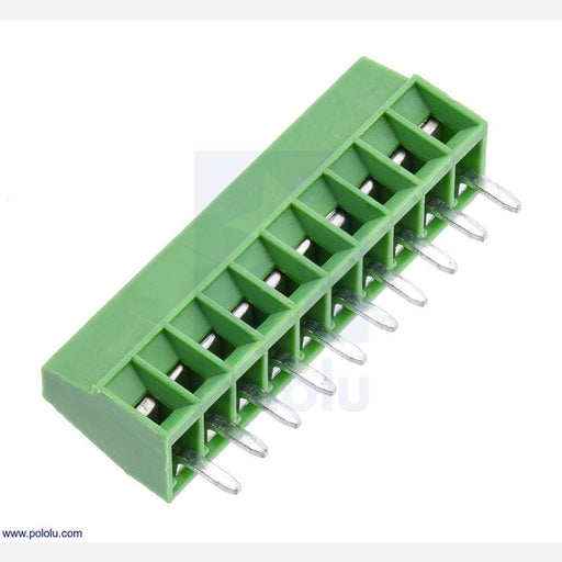 Screw Terminal Block: 10-Pin, 0.1" Pitch, Side Entry