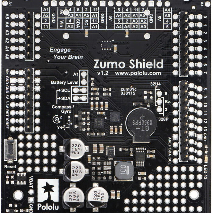 Zumo Shield for Arduino, v1.2