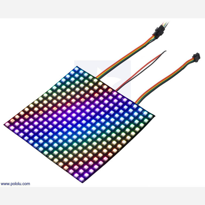 Addressable RGB 8x8-LED Flexible Panel, 5V, 10mm Grid (APA102C)