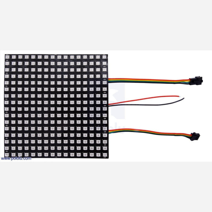 Addressable RGB 8x8-LED Flexible Panel, 5V, 10mm Grid (APA102C)