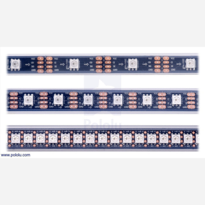 Addressable RGB 30-LED Strip, 5V, 1m (APA102C)