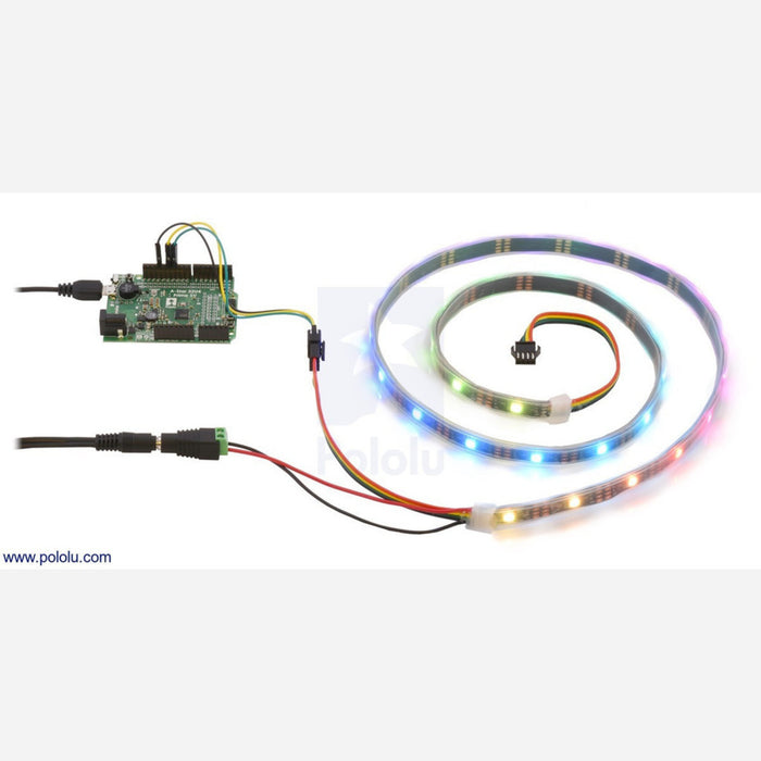 Addressable RGB 30-LED Strip, 5V, 1m (APA102C)