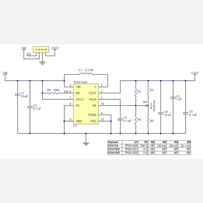 Pololu Adjustable Step-Up Voltage Regulator U1V11A