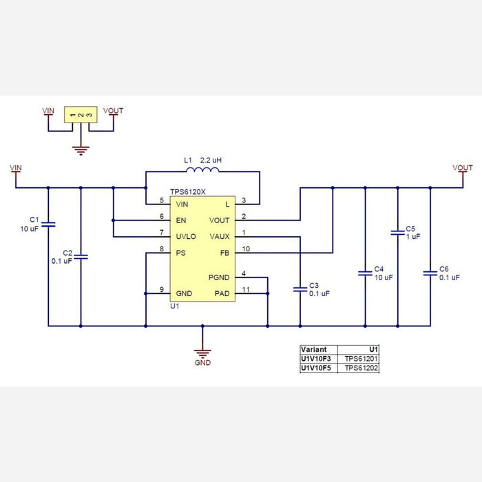 Pololu 3.3V Step-Up Voltage Regulator U1V10F3