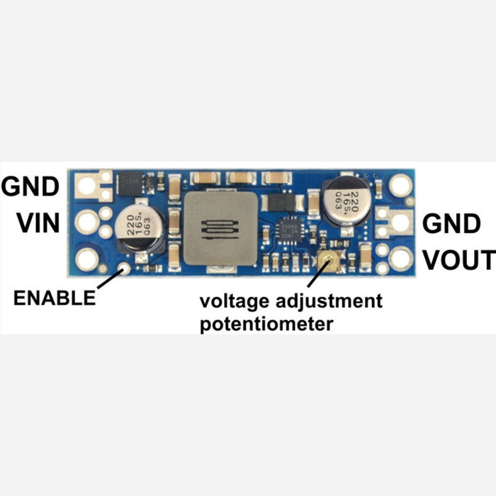 Pololu Adjustable 4-12V Step-Up Voltage Regulator U3V50ALV