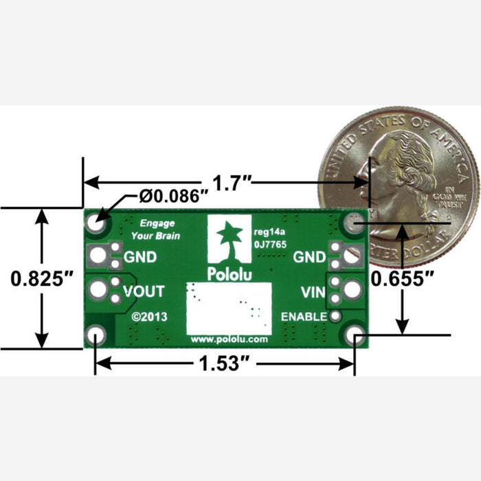 Pololu Adjustable 4-12V Step-Up/Step-Down Voltage Regulator S18V20ALV