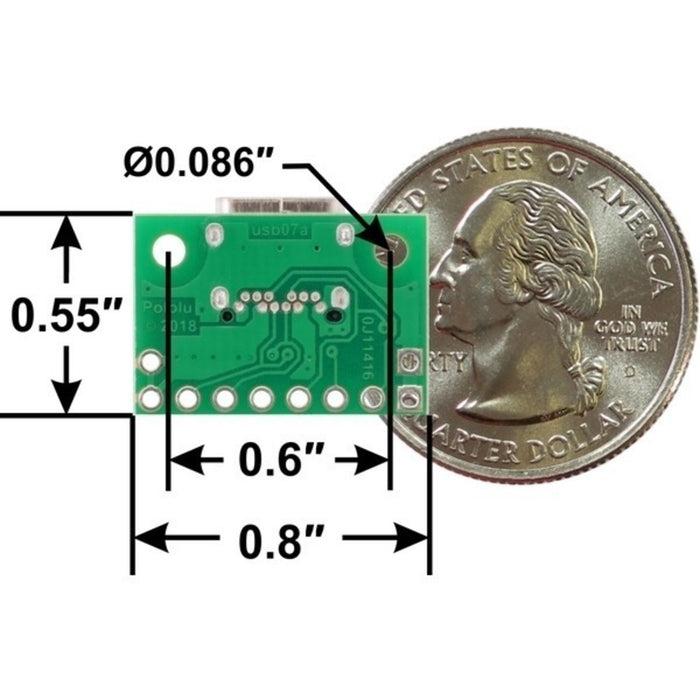 USB 2.0 Type-C Connector Breakout Board