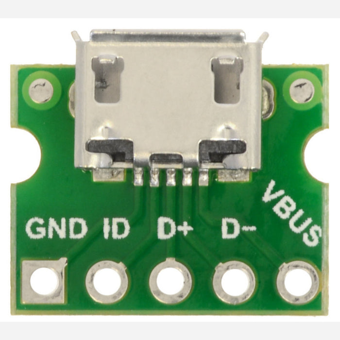 USB Micro-B Connector Breakout Board (usb04b)