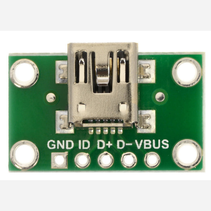 USB Mini-B Connector Breakout Board