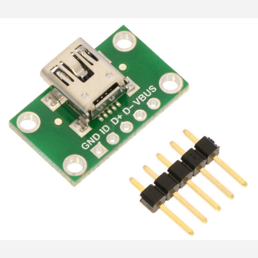 USB Mini-B Connector Breakout Board