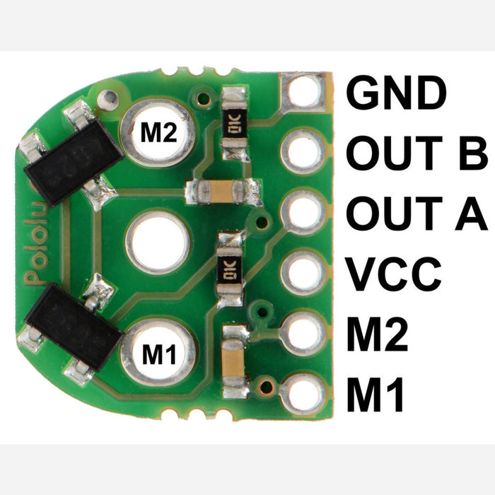 Magnetic Encoder Pair Kit for Micro Metal Gearmotors, 12 CPR, 2.7-18V (old version)