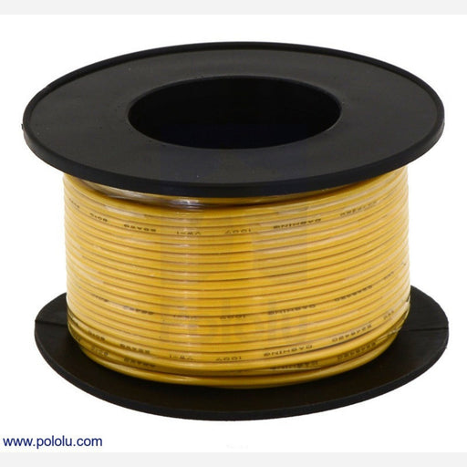 Stranded Wire: Yellow, 30 AWG, 100 Feet