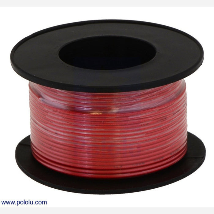 Stranded Wire: Red, 28 AWG, 90 Feet