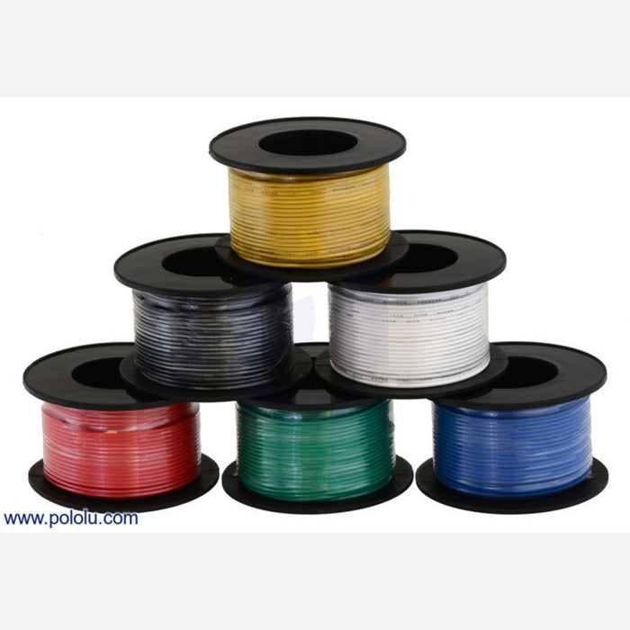 Stranded Wire: Green, 28 AWG, 90 Feet