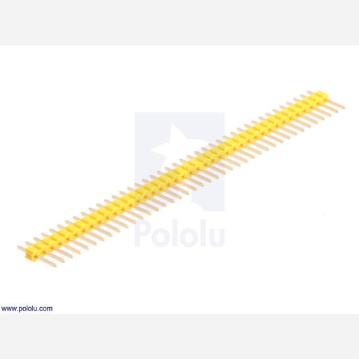 0.100" (2.54 mm) Breakaway Male Header: 1x40-Pin, Straight, Yellow