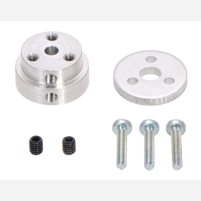 Pololu Aluminum Scooter Wheel Adapter for 4mm Shaft