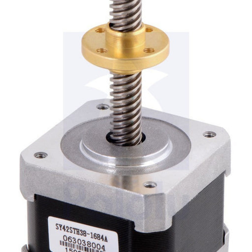 Stepper Motor with 18cm Lead Screw: Bipolar, 200 Steps/Rev, 42x38mm, 2.8V, 1.7 A/Phase