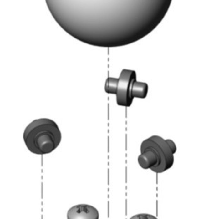 Pololu Ball Caster with 1" Plastic Ball and Plastic Rollers