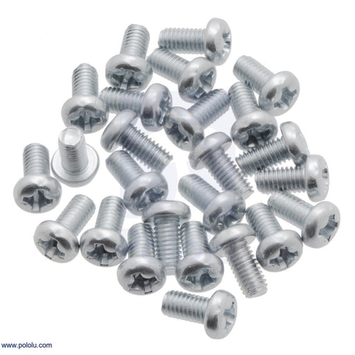 Machine Screw: M3, 6mm Length, Phillips (25-pack)