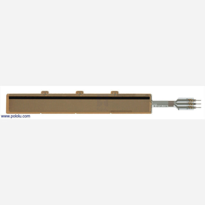 Force-Sensing Linear Potentiometer: 4.0"x0.4" Strip, Customizable Length