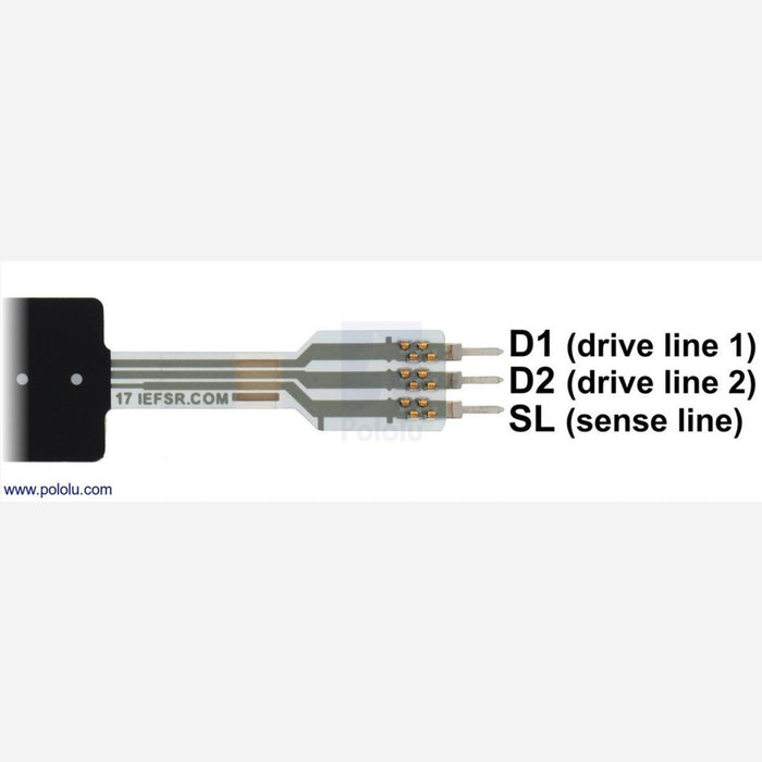 Force-Sensing Linear Potentiometer: 4.0"x0.4" Strip, Customizable Length