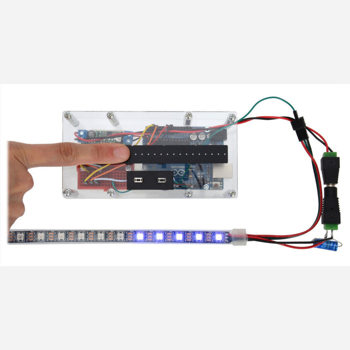 Force-Sensing Linear Potentiometer: 4.0"x0.4" Strip, Customizable Length