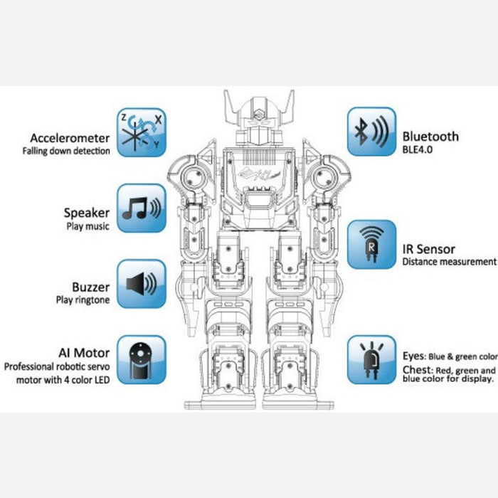 XYZrobot Bolide Y-01 Advanced Humanoid Robot DIY Kit