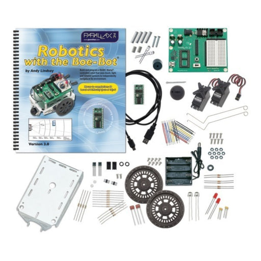 Parallax Boe-Bot Robot Kit - USB (with USB A to Mini-B cable) #28832