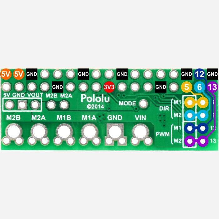 Pololu DRV8835 Dual Motor Driver Kit for Raspberry Pi