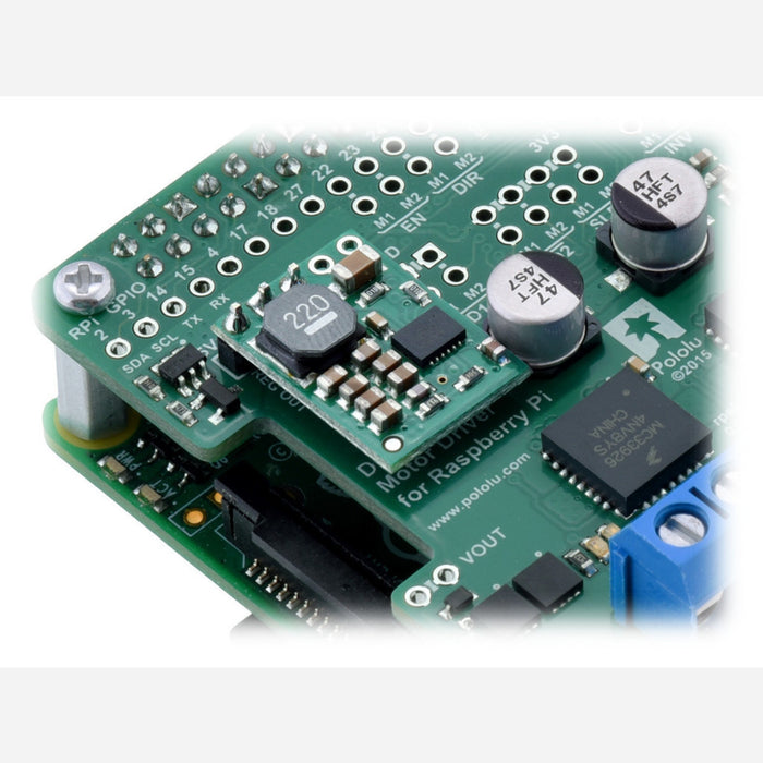 Pololu Dual MC33926 Motor Driver for Raspberry Pi (Partial Kit)