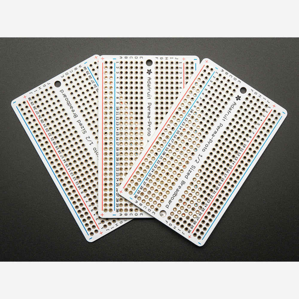 Adafruit Perma-Proto Half-Sized Breadboard PCB (3-Pack)