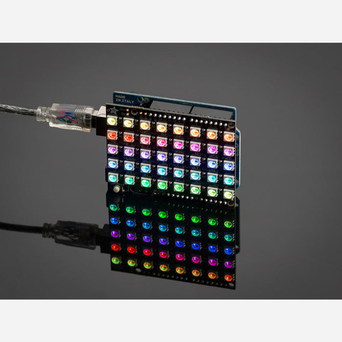 Adafruit NeoPixel Shield for Arduino - 40 RGB LED Pixel Matrix