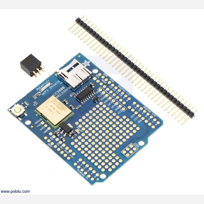 Adafruit CC3000 Wi-Fi Shield for Arduino with Onboard Ceramic Antenna