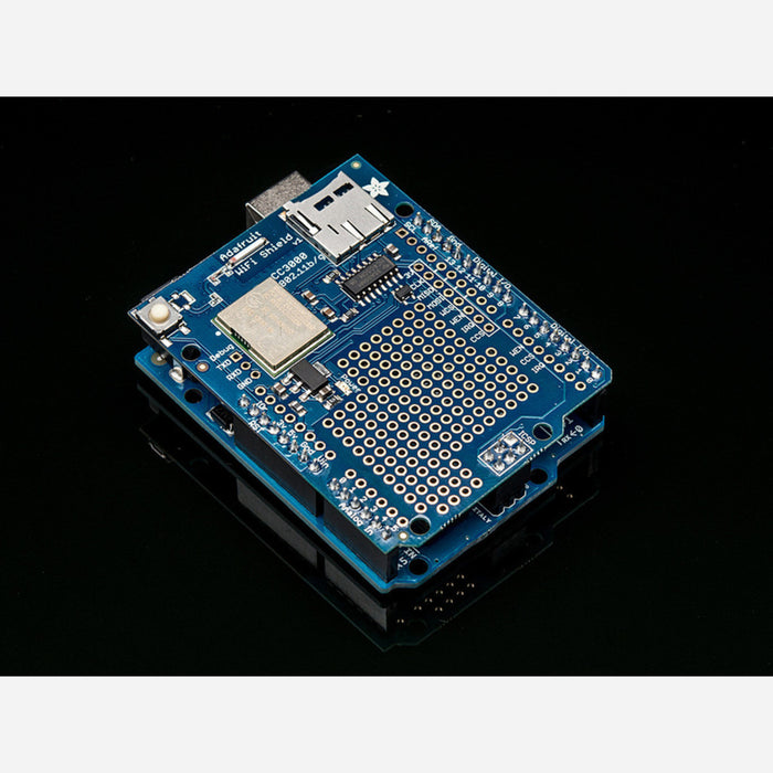 Adafruit CC3000 Wi-Fi Shield for Arduino with Onboard Ceramic Antenna