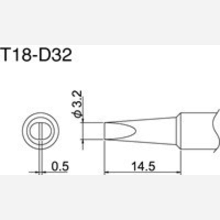 Hakko T18-D32 Soldering Tip