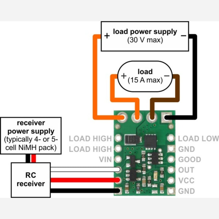 Pololu RC Switch with Medium Low-Side MOSFET