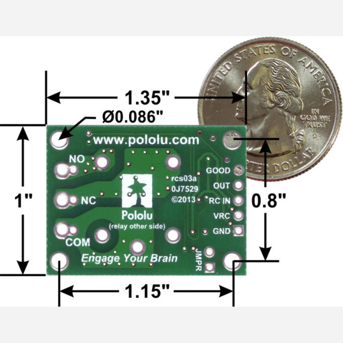 Pololu RC Switch with Relay (Assembled)